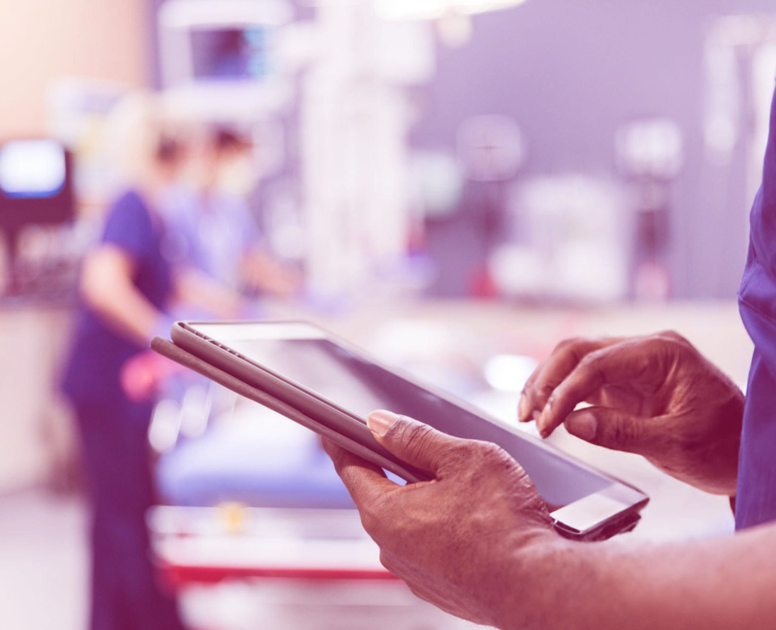 Case study image illustrating a healthcare cybersecurity solution in action