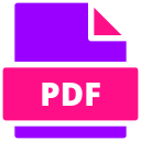 Icon representing a downloadable PDF document