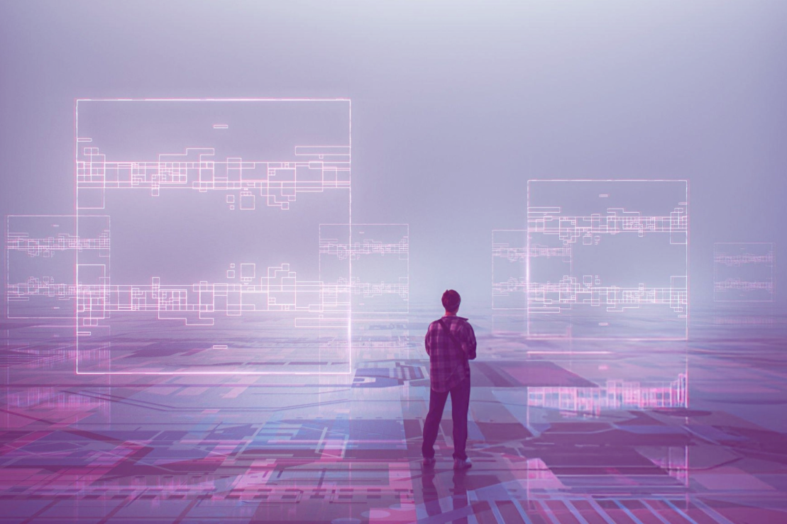 IT team analyzing network logs and security events
